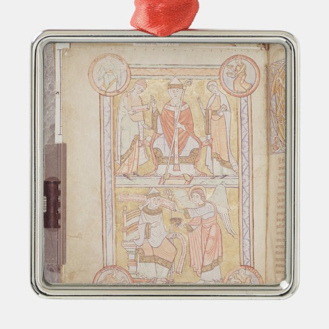 St. Gregory the Great 2 Metal Ornament (Front)
