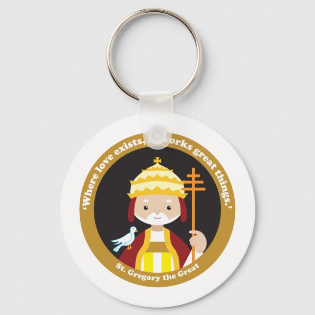 St. Gregory the Great Keychain (Front)