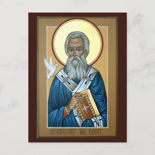 St. Gregory the Great Prayer Card (Front)