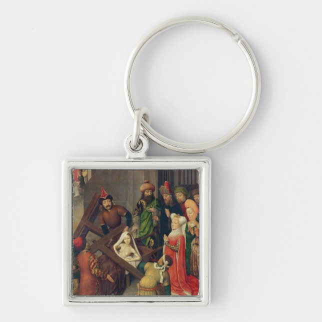 St. Helena and the Miracle of the True Cross Keychain (Front)