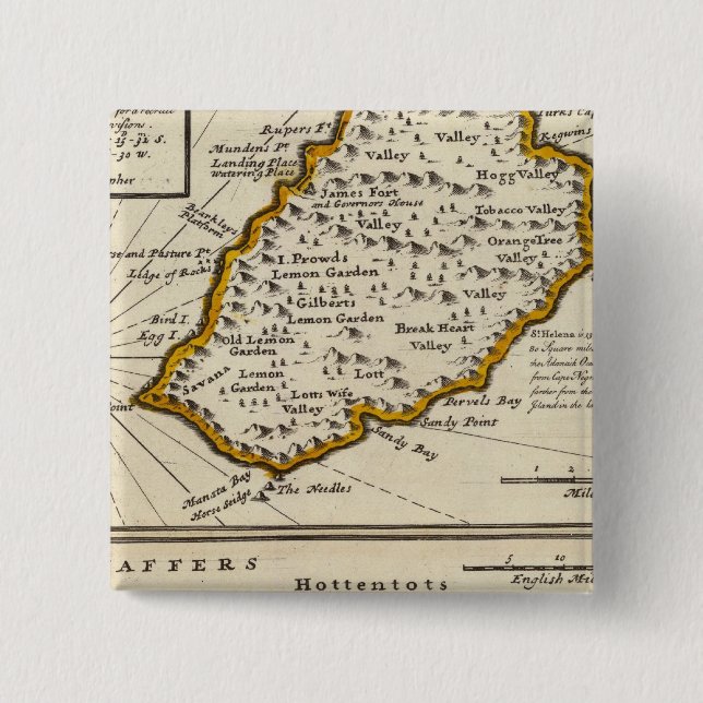 St Helena Bay of Agoa de Saldanha Button (Front)