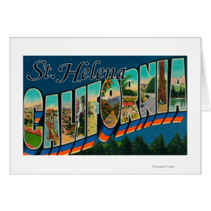 St. Helena, California - Large Letter Scenes Cards