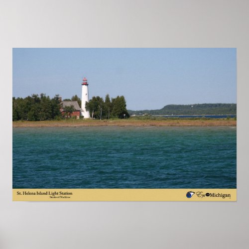 St Helena Island Lighthouse _ Michigan Poster