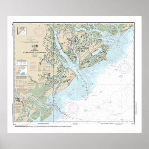 St Helena Sound to Savannah River Nautical Chart