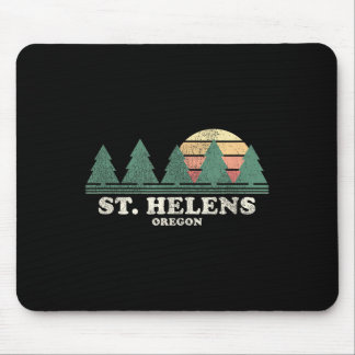 St. Helens Or Vintage Throwback Tee Retro 70s Desi Mouse Pad