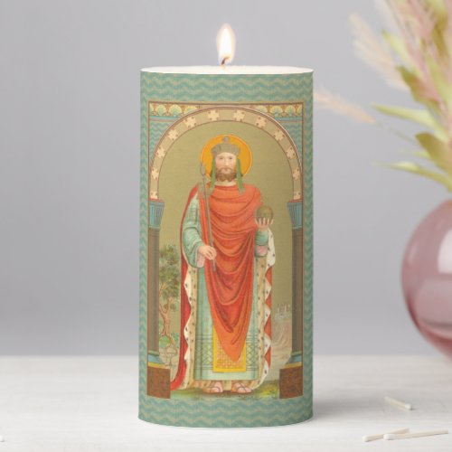 St Henry II Emperor BBS 10 3x6  Pillar Candle