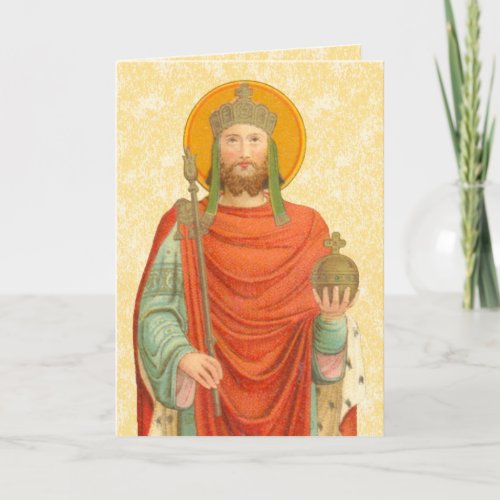 St Henry II Emperor BBS 10 Blank 5x7 Greeting Card