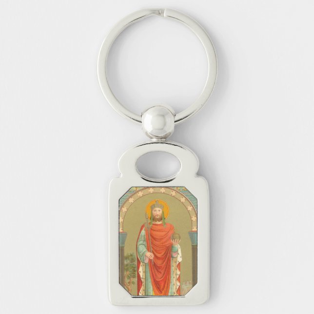 St. Henry II, Emperor (BBS 10) Metal Rectangular Keychain (Front)