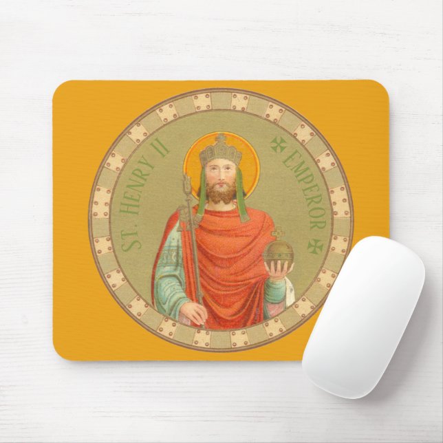 St. Henry II, Emperor (BBS 10; Style 1) Mouse Pad (With Mouse)