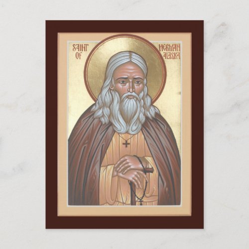 St Herman of Alaska Prayer Card