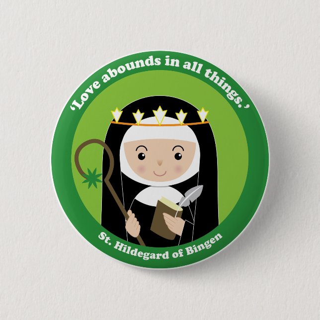 St. Hildegard Button (Front)