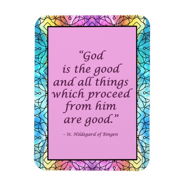 St. Hildegard of Bingen Quote Magnet (Vertical)