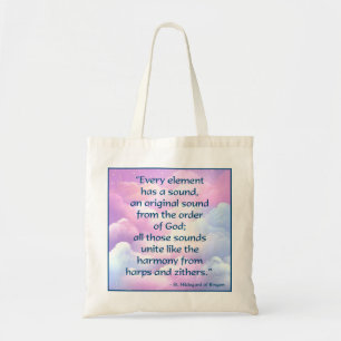 St. Hildegard of Bingen Quote Tote Bag