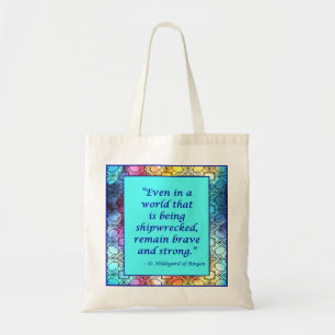 St Hildegard of Bingen Quote Tote Bag