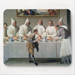 St. Hugh of Cluny (1024-1109) in the Refectory of Mouse Pad