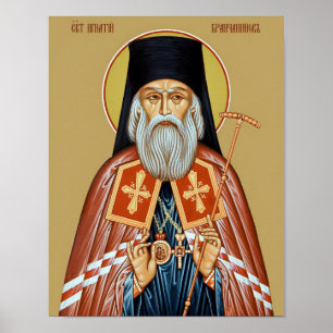 St. Ignatius Brianchaninov Orthodox Icon Print