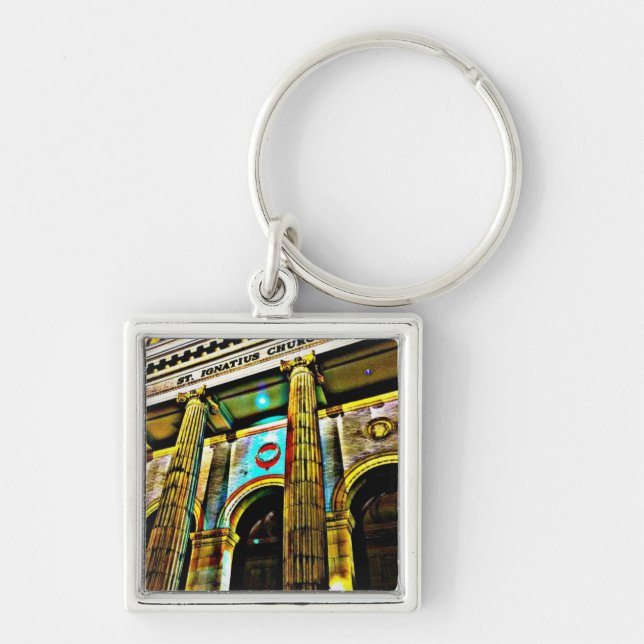 St. Ignatius Church in HDR Keychain (Front)