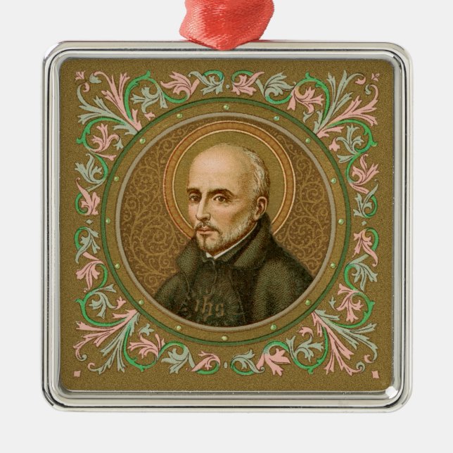 St. Ignatius Loyola (BK 050) Metal Ornament (Front)