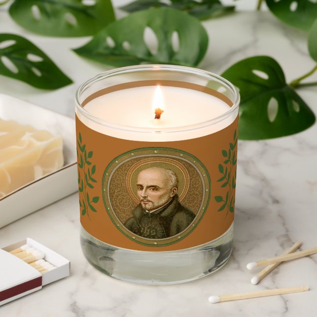 St. Ignatius Loyola (BK 050)  Scented Candle (Lit)