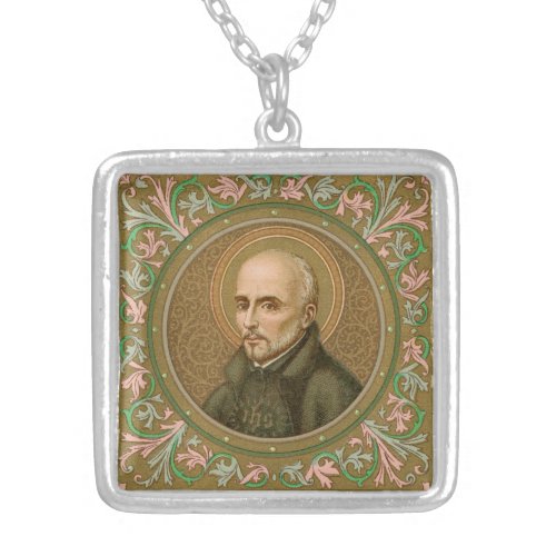 St Ignatius Loyola BK 050 Silver Plated Necklace