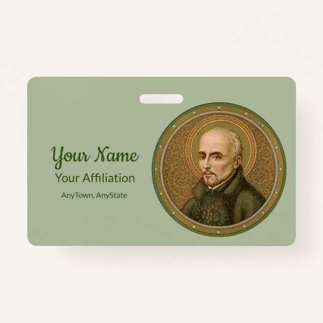 St. Ignatius Loyola (BK 050) (Style 1) Badge (Front)