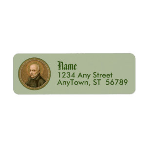 St. Ignatius Loyola (BK 050) (Style 1) Label