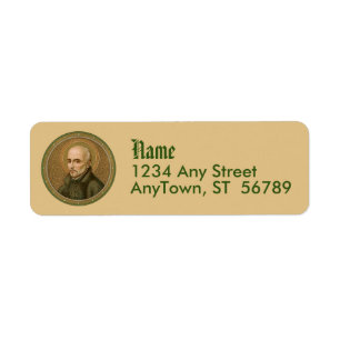 St. Ignatius Loyola (BK 050) (Style 1) Label