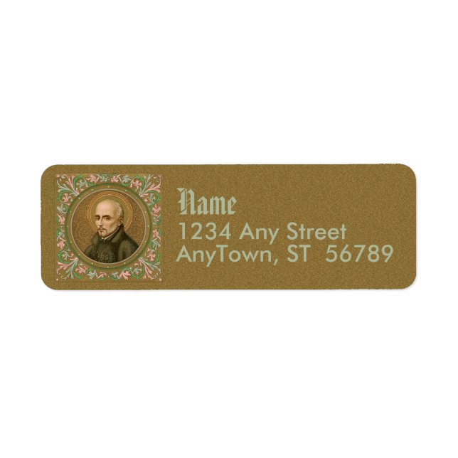 St. Ignatius Loyola (BK 050) (Style 2) Label (Front)
