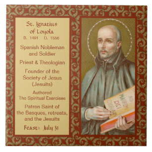 St. Ignatius Loyola (JM 27; Bio) Ceramic Tile