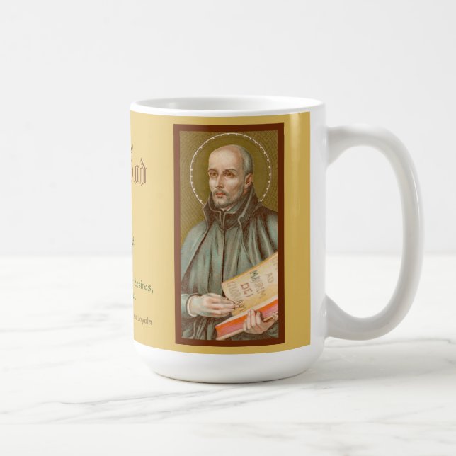 St. Ignatius Loyola (JM 27; Quote) Coffee Mug (Right)