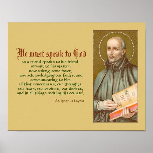 St Ignatius Loyola JM 27 Quote Poster