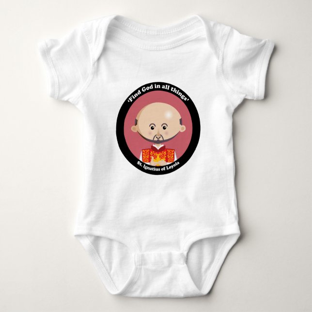 St. Ignatius of Loyola Baby Bodysuit (Front)