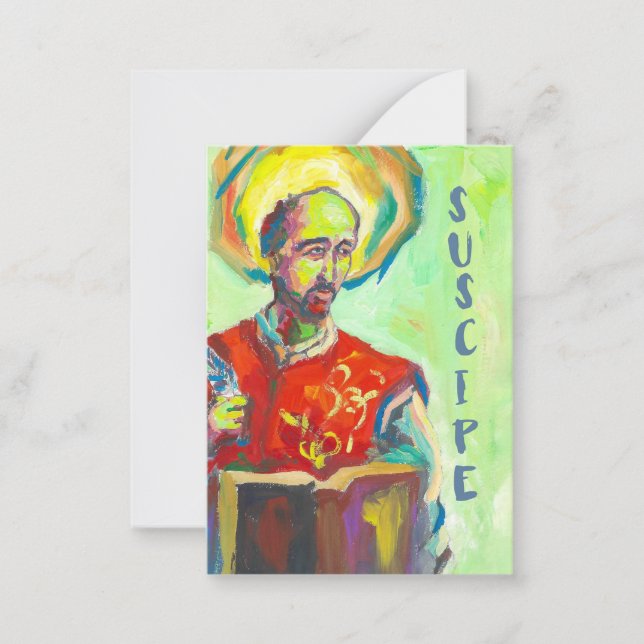 St. Ignatius of Loyola card (Front)