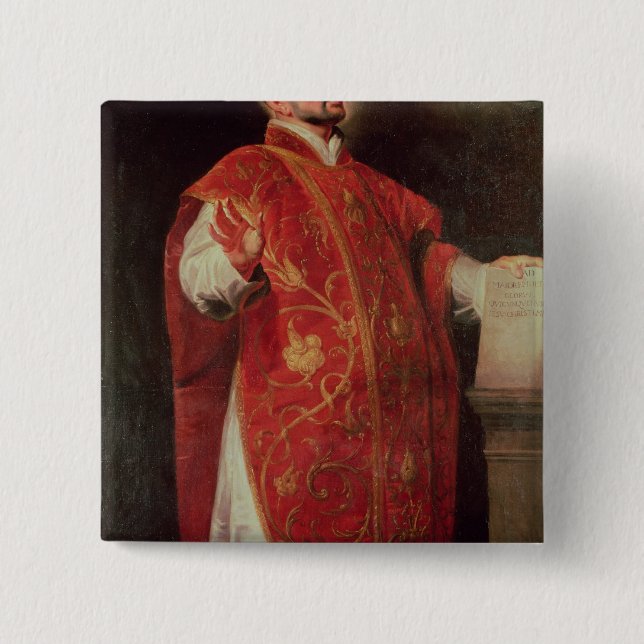 St. Ignatius of Loyola  Founder of the Jesuits Button (Front)