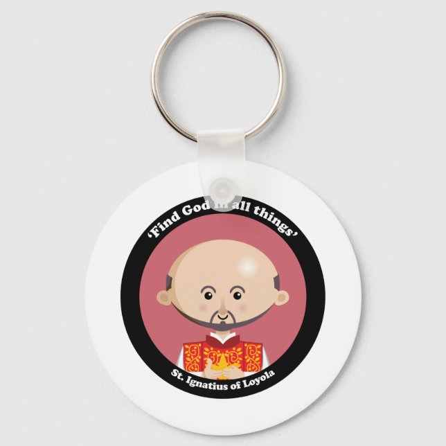 St. Ignatius of Loyola Keychain (Front)