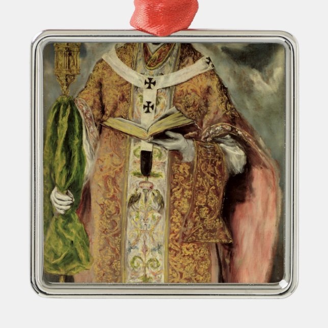 St. Ildefonso  1605-1610 Metal Ornament (Front)