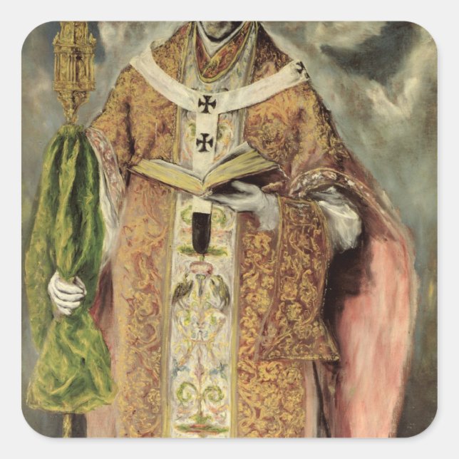 St. Ildefonso  1605-1610 Square Sticker (Front)