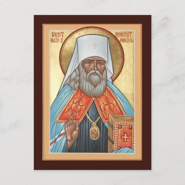 St. Innocent of Alaska Prayer Card (Front)