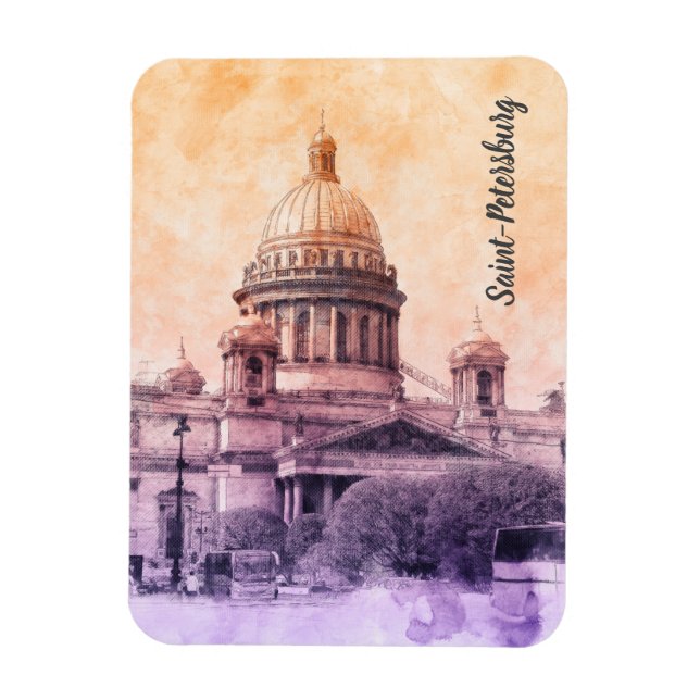 St. Isaac’s Cathedral Magnet – Saint Petersburg  (Vertical)
