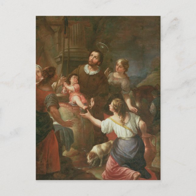 St. Isidore and the Miracle at the Well Postcard (Front)