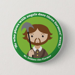 St. Isidore the Farmer Button