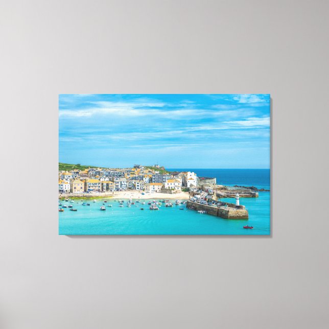 St. Ives Cornwall England, United Kingdom Europe Canvas Print (Front)