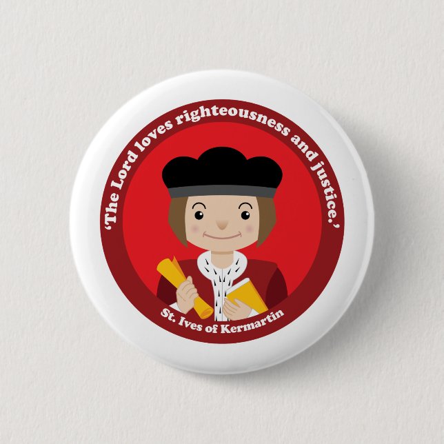St. Ivo Kermatin Button (Front)