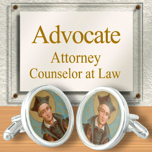 St. Ivo of Kermartin (BK 015) Cufflinks