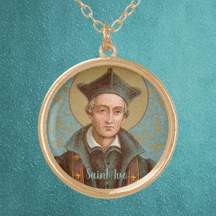 St. Ivo of Kermartin (BK 015) Gold Plated Necklace