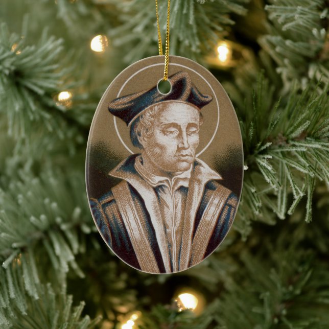 St. Ivo of Kermartin (M 005) Ceramic Ornament (Tree)