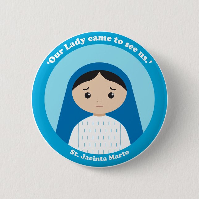 St. Jacinta Marto Button (Front)
