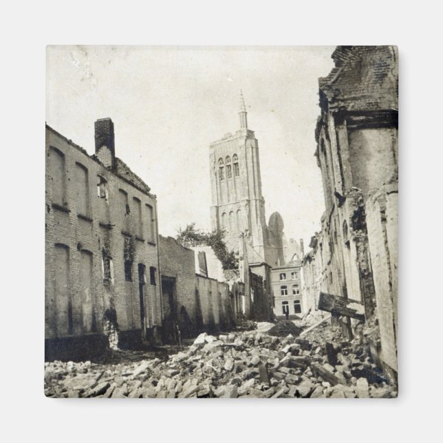 St. Jacob's Church, Ypres, June 1915 Magnet (Front)