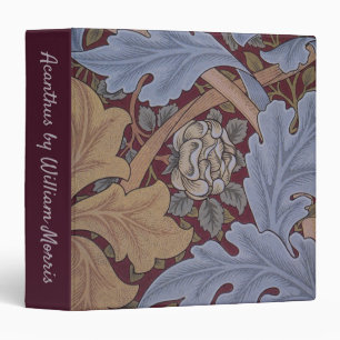 St. James Acanthus Leaf Pattern by William Morris 3 Ring Binder