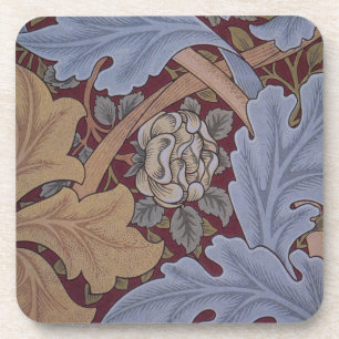 St. James Acanthus Leaf Pattern by William Morris Beverage Coaster